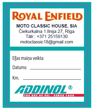 Moto veikals, motociklu apkope un remonts, Addinol eļļas maiņa, Rīgā, Čiekurkalnā.